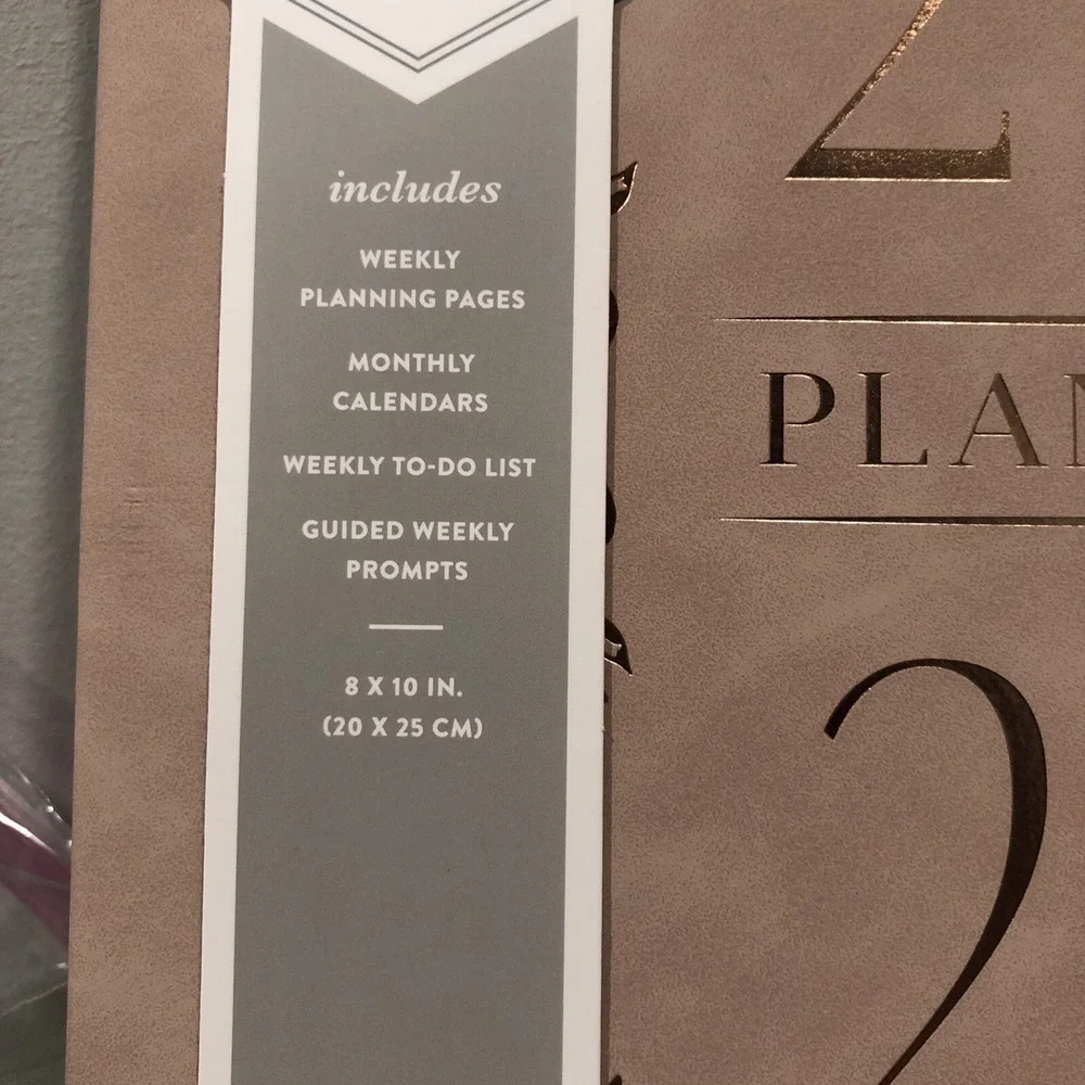 Eccolo 12 Month 2025 Large Planner Weekly Monthly Pink NEW